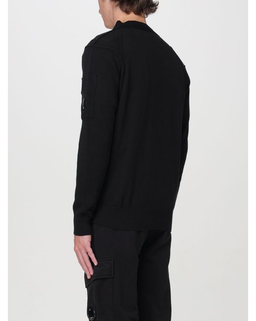 C P Company Black Sweater for men