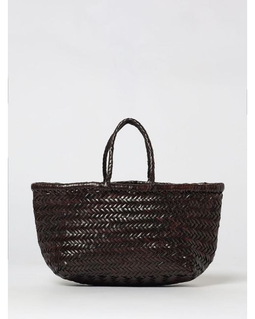 Dragon Diffusion Black Triple Jump Small Tasche Aus Geflochtenem Leder