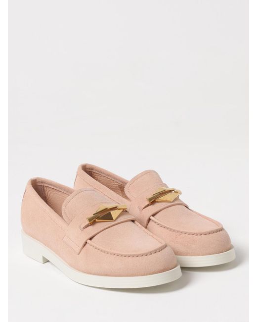 Jimmy Choo Pink Flache Sandalen Damen