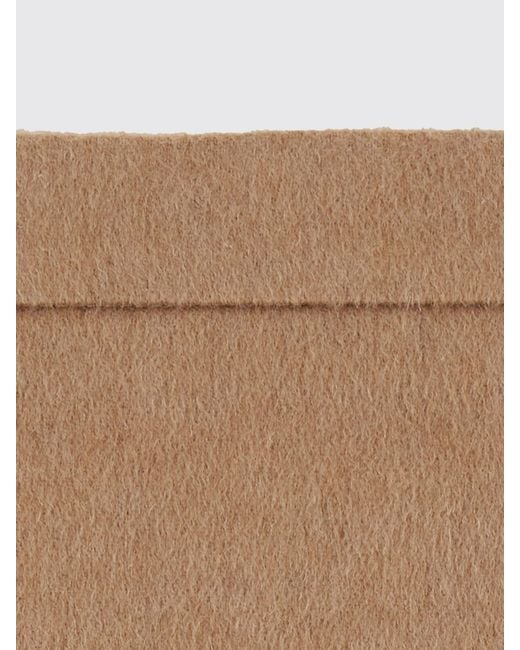 Max Mara Natural Wool Knit Midi Pencil Skirt With High Waist