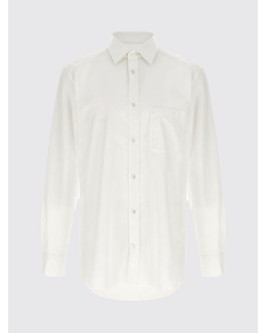 Maison Margiela White Classic Cotton Poplin Shirt for men