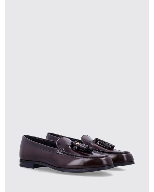 Church's White Brushed Leather Loafers With Tassels And Raised Apron