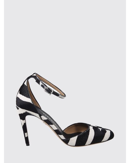 Ferragamo White High Heel Shoes