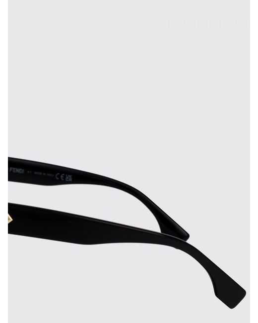 Fendi Black Ff Diamonds Acetate Sunglasses
