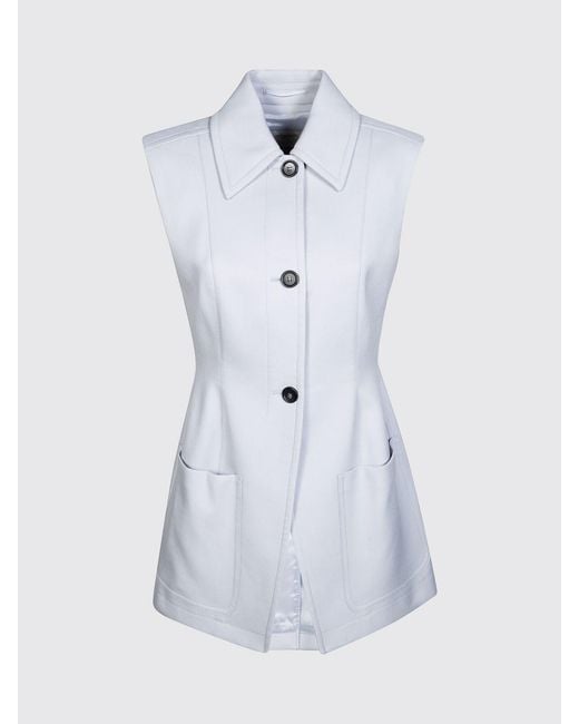 Sportmax White Cotton Blend Vest