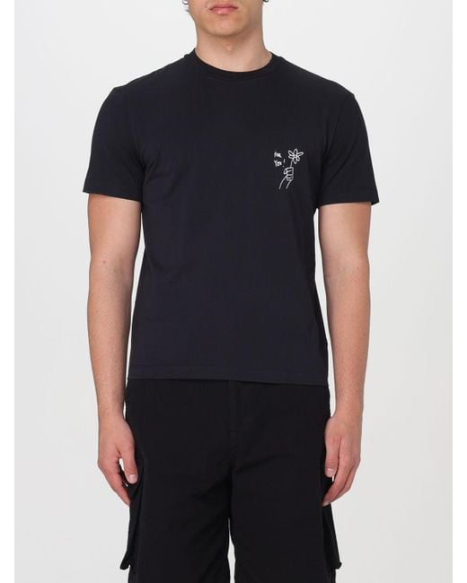 T-shirt in cotone di Neil Barrett in Black da Uomo