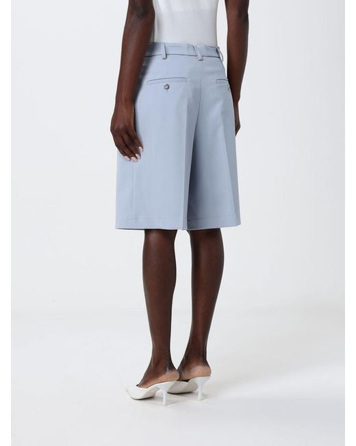 Pinko Blue Crepe Shorts