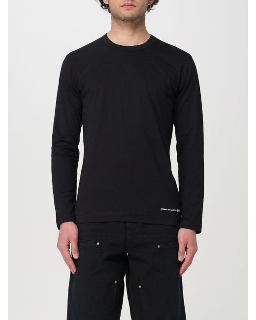 T-shirt in cotone di Comme des Garçons in Black da Uomo