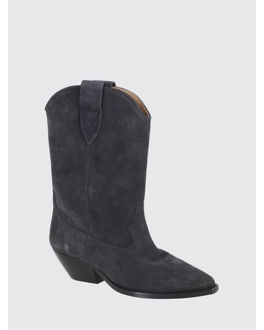 Isabel Marant Blue Duerto Suede Ankle Boots