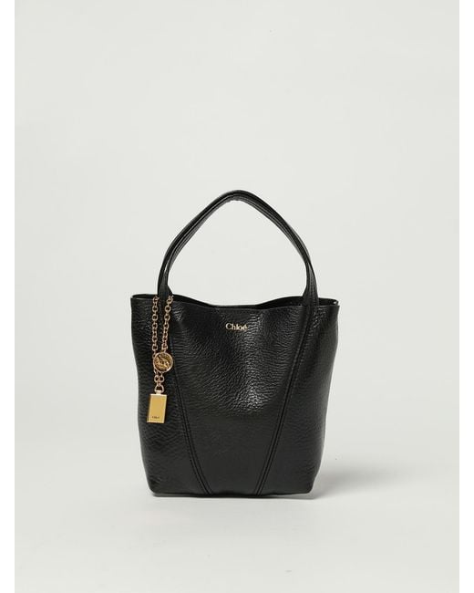 Chloé Black ChloÉ Spin Mini Grained Leather Bag