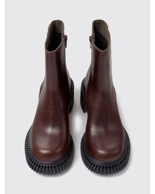 Camper Brown Flat Ankle Boot