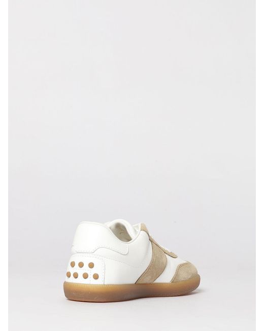 Tod's Natural Leather Sneakers