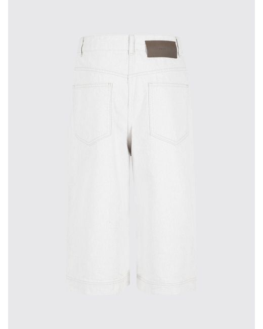 Soeur White Francis Organic Cotton Bermuda Shorts
