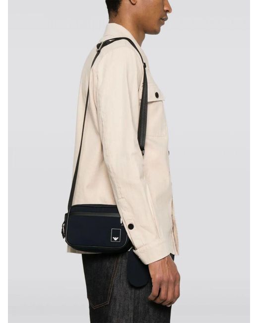 Borsa A Tracolla Con Pochette di Emporio Armani in Black da Uomo