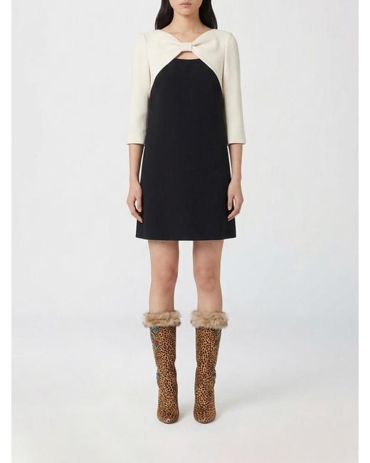 Valentino Black Crêpe Couture Mini Dress