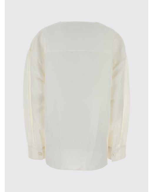 Jil Sander White Linen Shirt