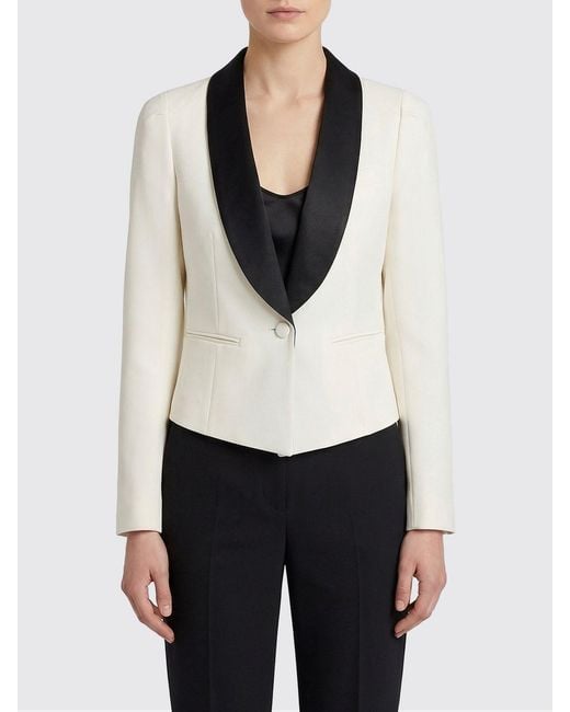 McQueen White Wool Blazer