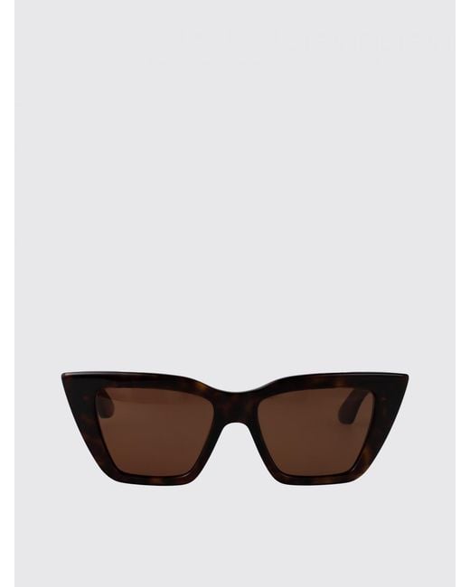 McQueen White Am0507S 002 Cateye Sunglasses