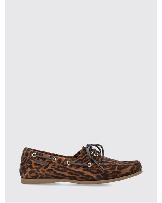 Tom Ford Brown Robin Animal Print Suede Loafers