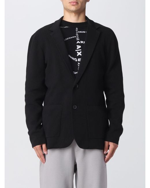 Armani Exchange Blazer in Black for Men Lyst UK