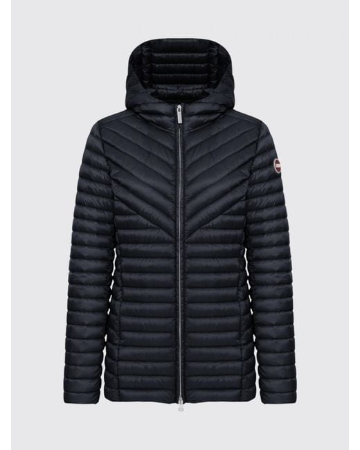Colmar Blue Padded Nylon Hooded Down Jacket