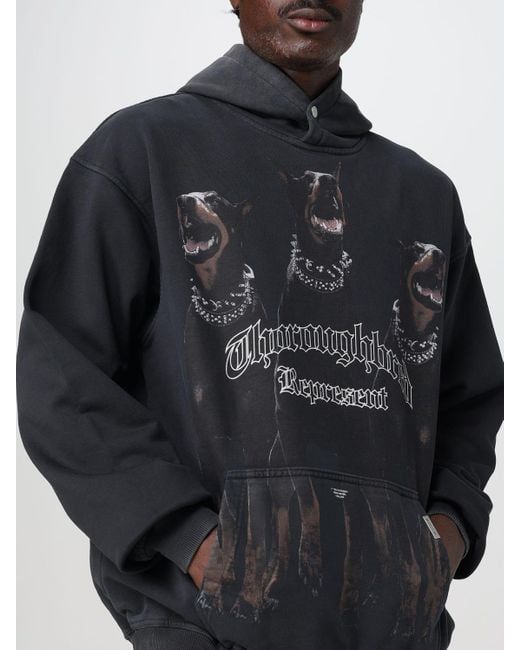 Felpa di Represent in Black da Uomo