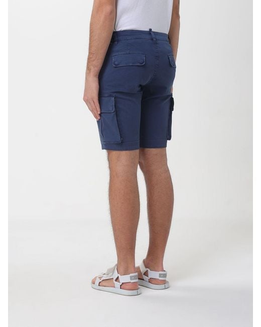 Mason's Blue Cargo Shorts for men