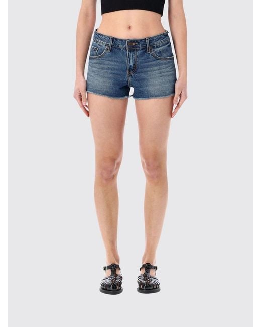 Levi's Blue Cotton Denim Shorts