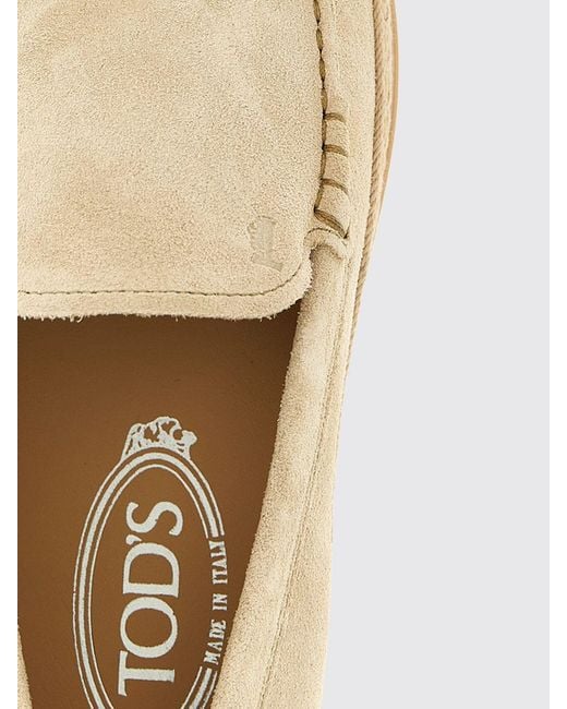 Tod's Natural Suede Loafers for men