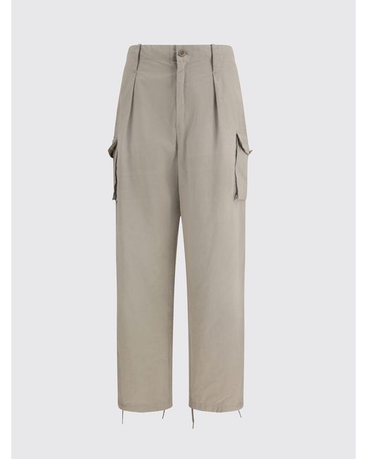 Maison Margiela Natural Cotton Blend Cargo Trousers for men