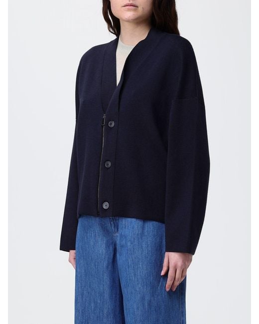 Fabiana Filippi Blue Virgin Wool Blend Cardigan
