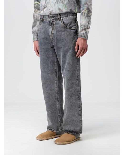 Etro Gray Jeans for men
