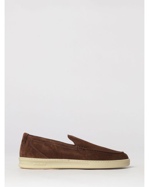Woolrich Brown Suede Loafers for men