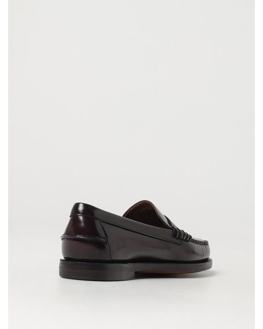Sebago Black Classic Dan Bicolor Leather Loafers