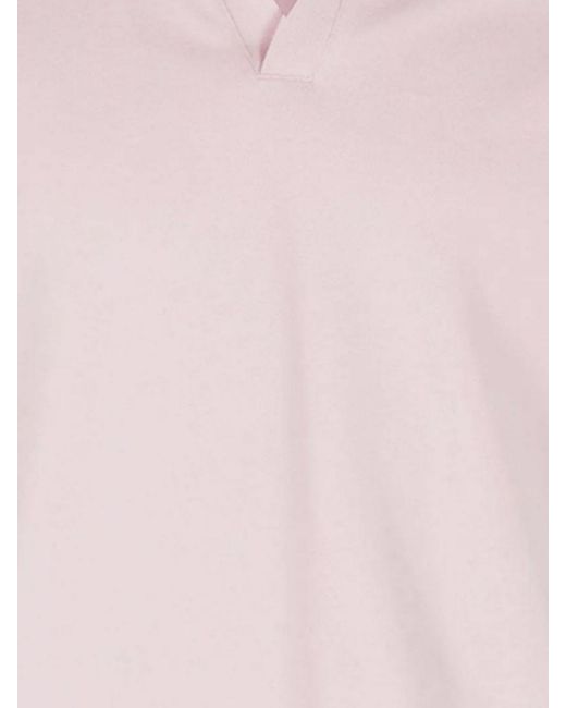 Mc2 Saint Barth Pink Cotton Polo Shirt for men