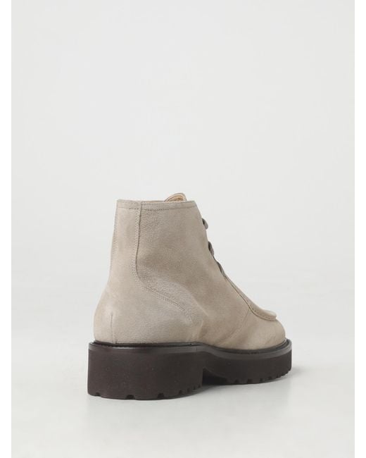Doucal's Natural Suede Ankle Boots