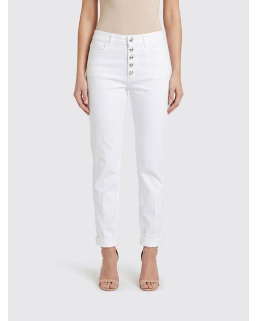 Jeans Slim Fit De Denim Dondup de color White