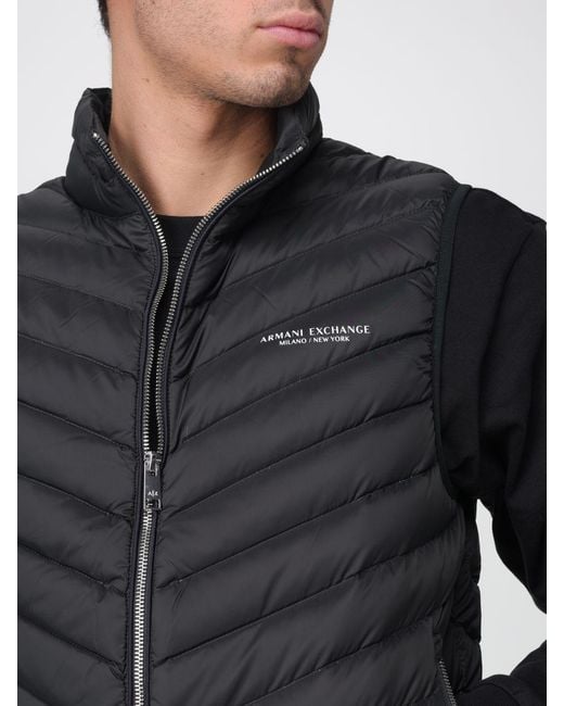 ARMANI EXCHANGE Gray Padded Vest for men