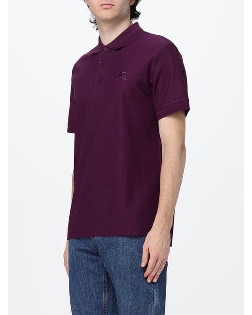 Burberry Purple Polo Shirt for men