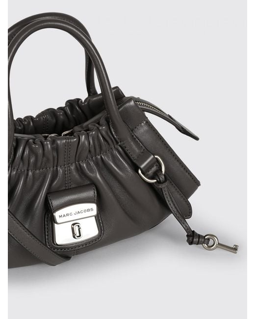 Marc Jacobs Black The Cristina Leather Handbag With Padlock And Removable Strap