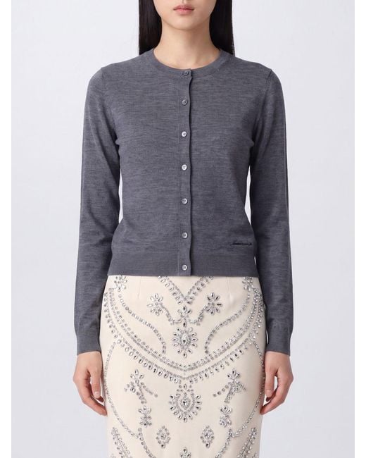 N°21 Blue Slim Fit Crewneck Cardigan