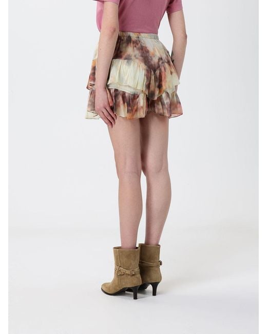 Isabel Marant Natural Printed Cotton Shorts