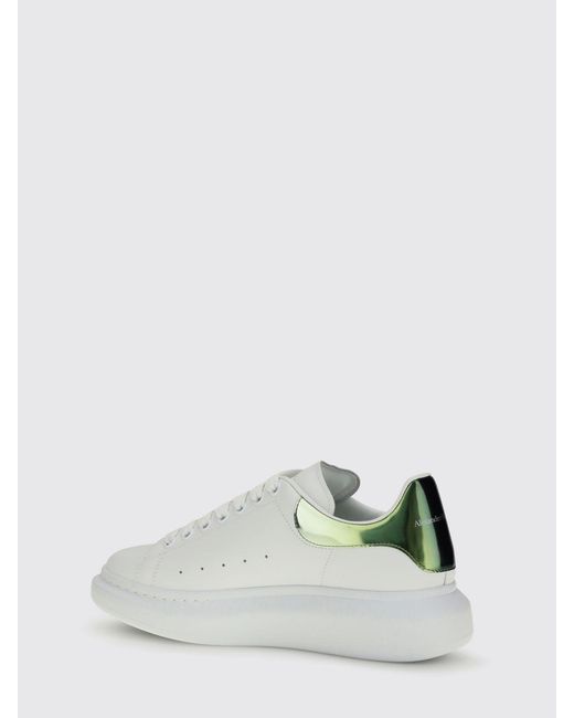 McQueen White Oversize Leather Sneakers for men