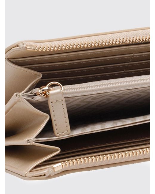 Liu Jo Natural Saffiano Faux Leather Wallet