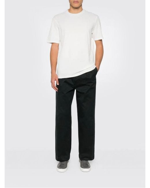 Emporio Armani White Basic Cotton T-Shirt for men