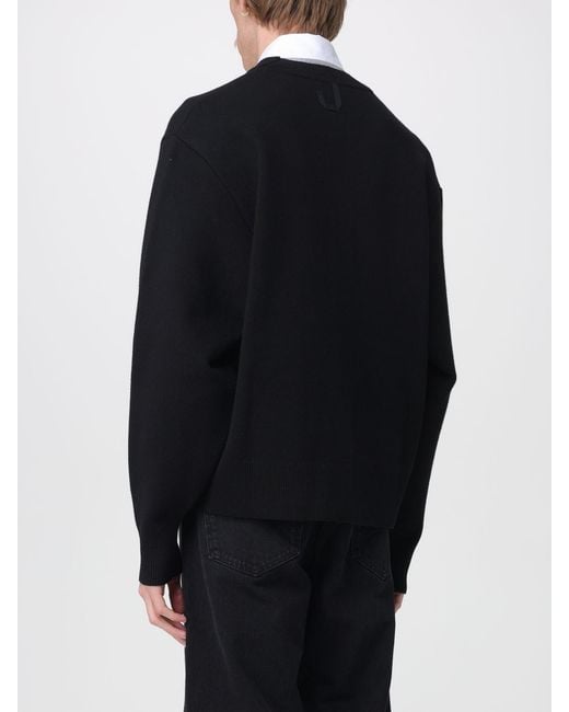 Jacquemus Blue Merino Wool Cardigan for men