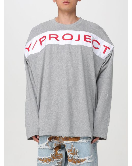 T-shirt oversize di Y. Project in Gray da Uomo