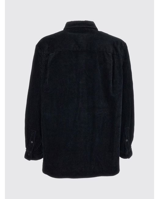 A.P.C. Blue Short Corduroy Shirt Jacket With Patch Pockets for men