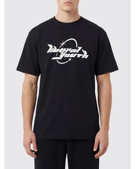 Liberal Youth Ministry Black Cotton T-Shirt With Logo for men