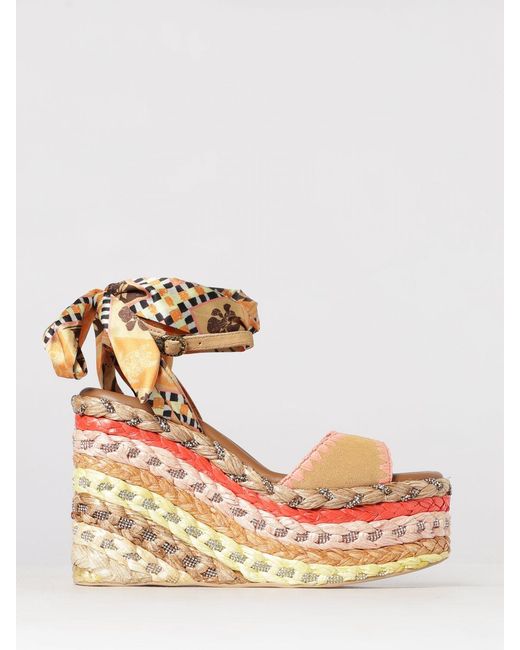 Kurt Geiger Pink Chelsea Wedge Sandal